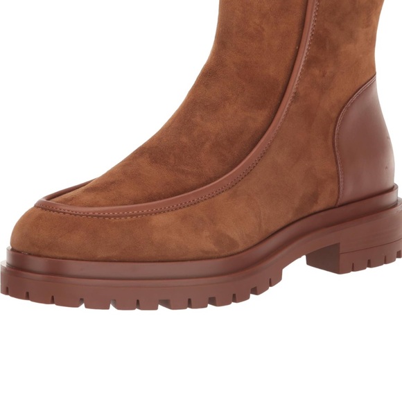 Chic Ralph Lauren Brown Suede Ankle Boots - Picture 6 of 6